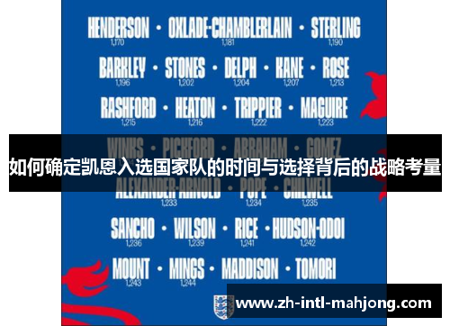 如何确定凯恩入选国家队的时间与选择背后的战略考量 如何确定凯恩入选国家队的时间与选择背后的战略考量
